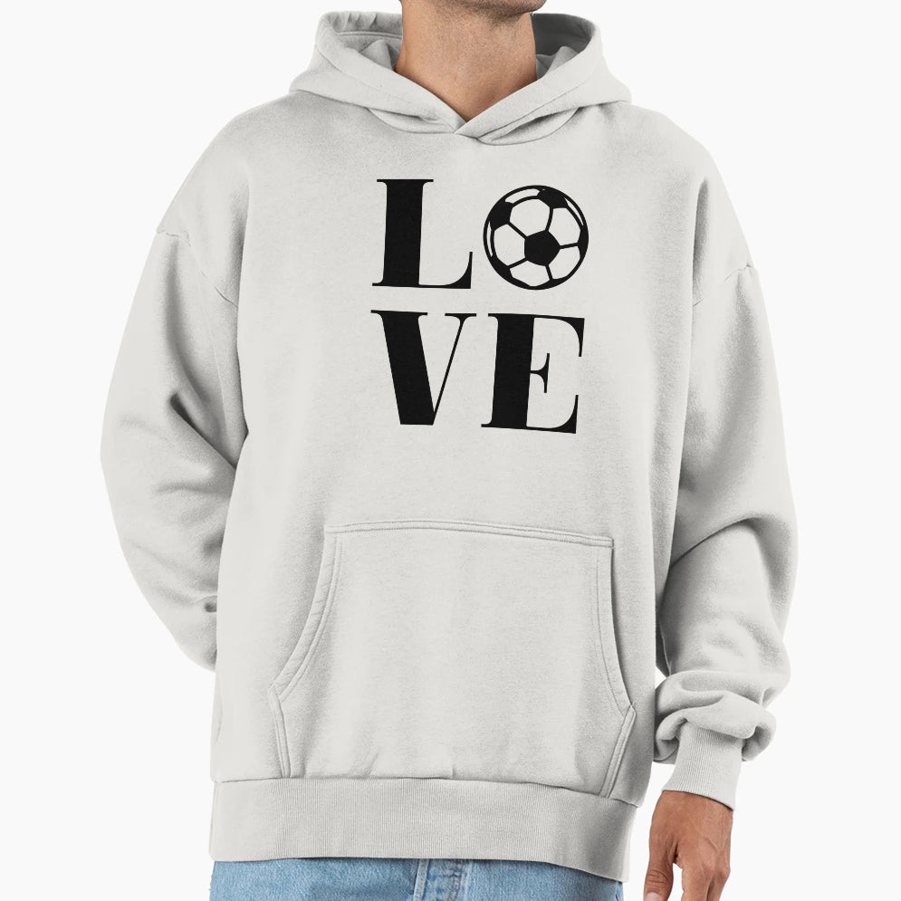 I Love Soccer Funny Soccer Gift Hoodie - Unique Graphic for Adults - T-Shirt, Sweatshirt, Hoodie