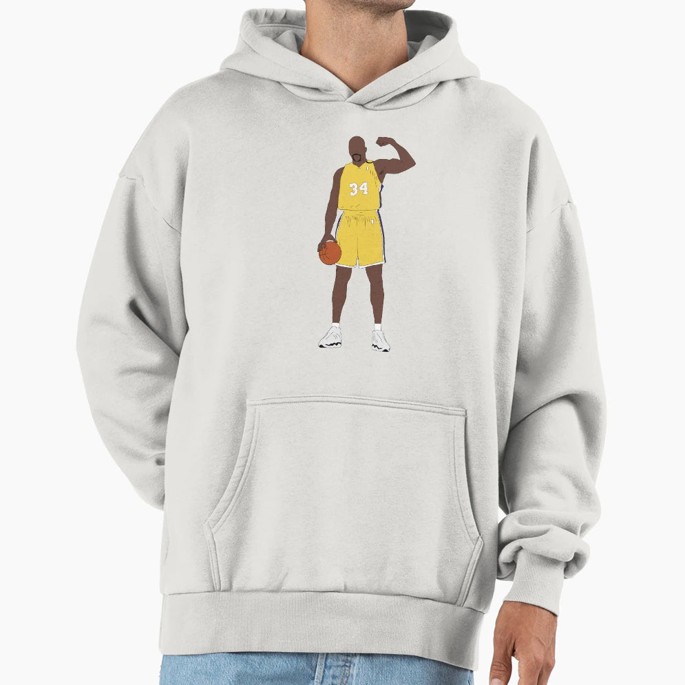 Shaquille Oneal Flex Hoodie - Custom Art Print for Adults - T-Shirt, Sweatshirt, Hoodie