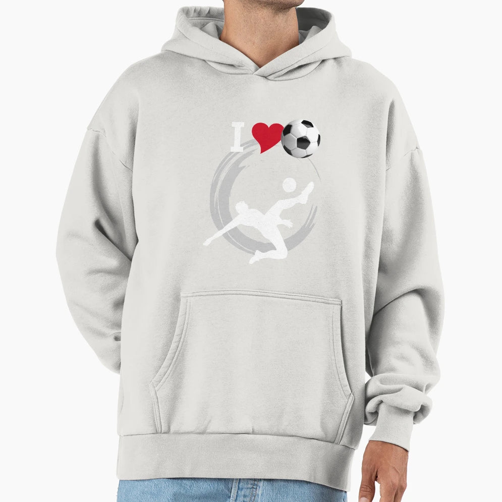Love Soccer Football Wm Russia 2018 Hoodie - Fun Novelty Design Unisex - T-Shirt, Sweatshirt, Hoodie