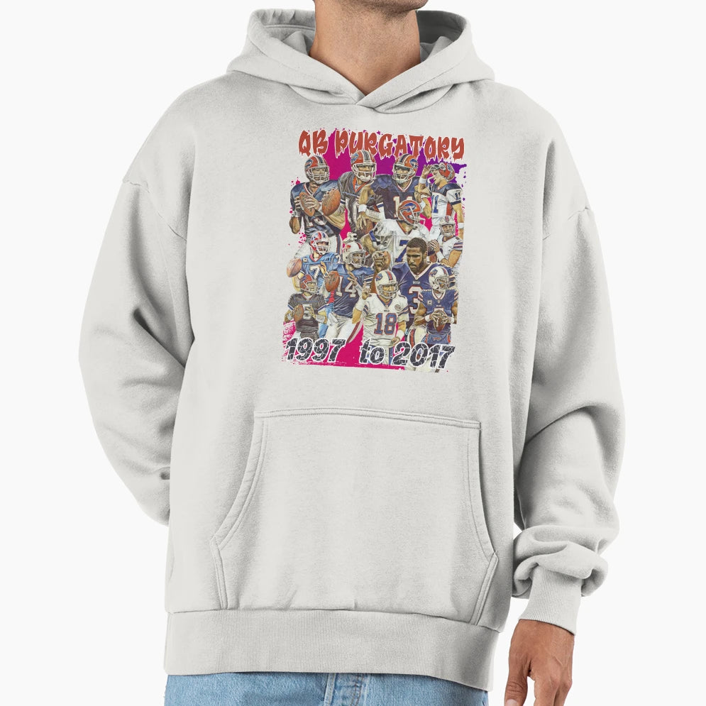 Buffalo Bills Qb Purgatory 1997 2017 Hoodie - Unique Graphic for Adults - T-Shirt, Sweatshirt, Hoodie