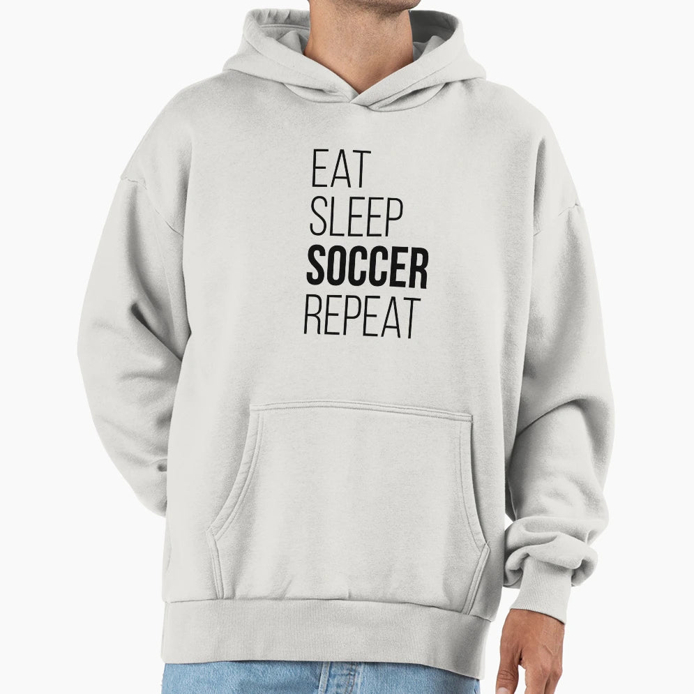 Eat Sleep Soccer Repeat Funny Gift T-Shirt - Aesthetic Graphic Men Women - T-Shirt, Sweatshirt, Hoodie
