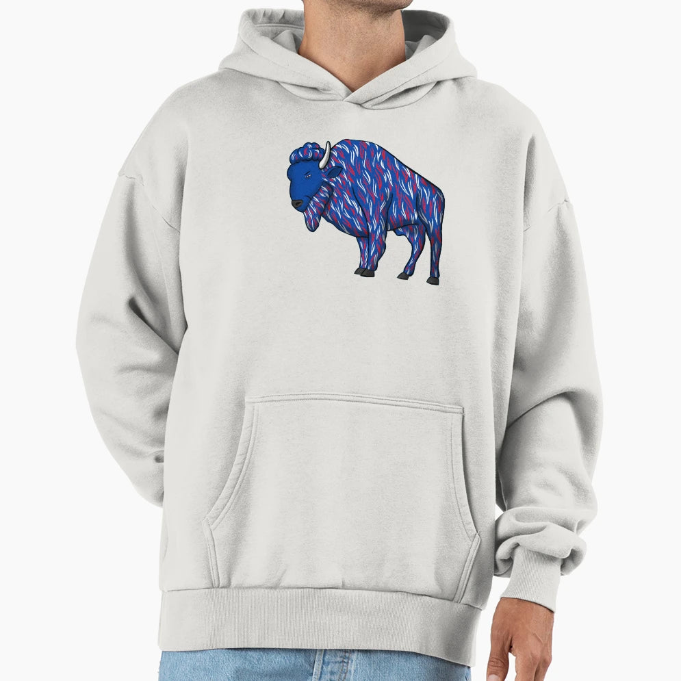 Blue Buffalo Hoodie - Graphic Print Men Women - T-Shirt, Sweatshirt, Hoodie