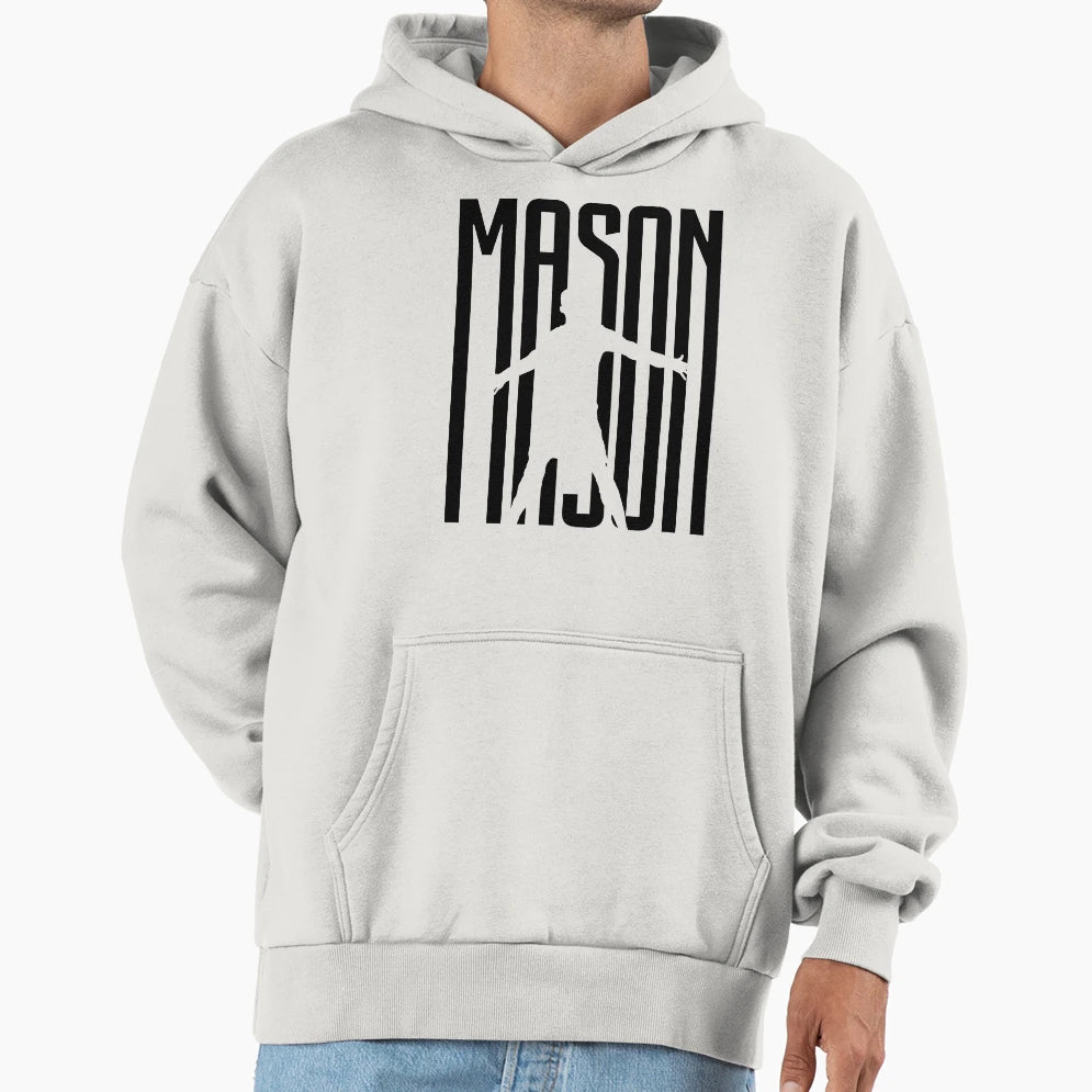 Mason Soccer Player Cr Fan Black Hoodie - Streetwear Style Men Women - T-Shirt, Sweatshirt, Hoodie