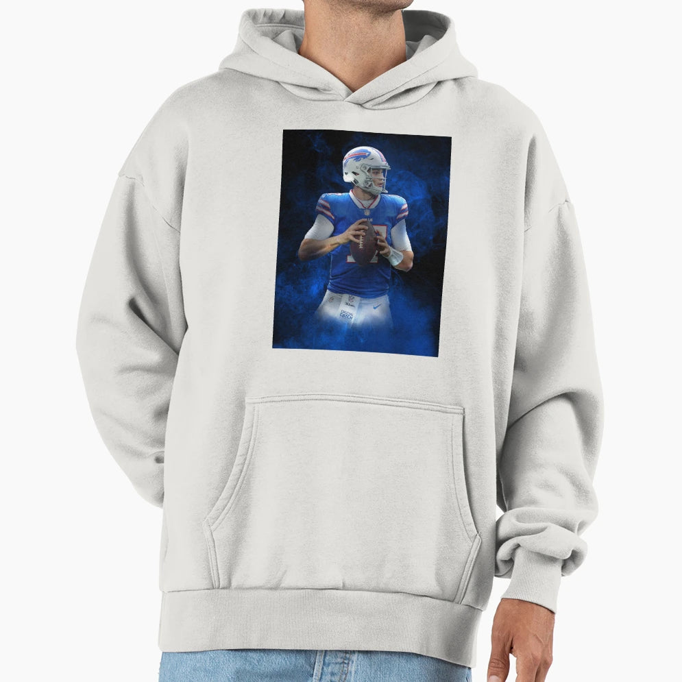 J Allen Buffalo Sports Art Hoodie - Graphic Print for Adults - T-Shirt, Sweatshirt, Hoodie