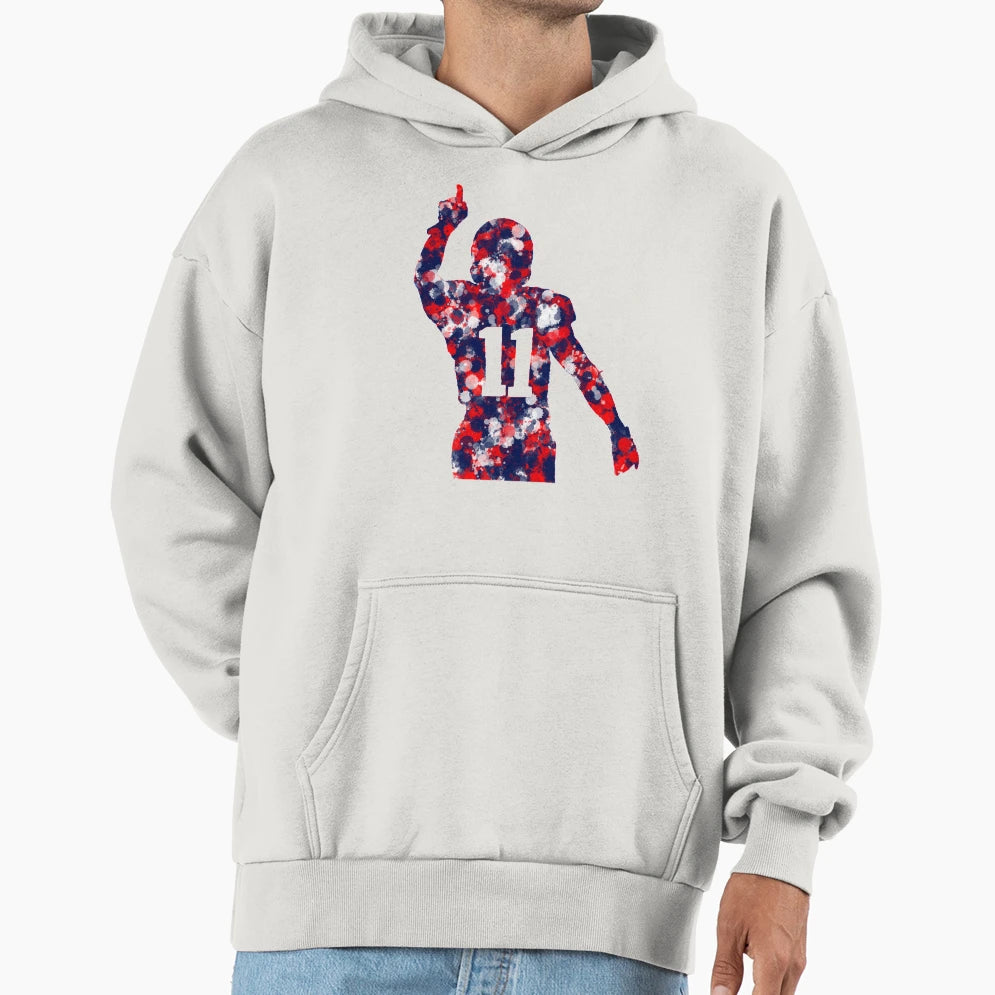 Splatter Edelman Hoodie - Novelty Apparel for Adults - T-Shirt, Sweatshirt, Hoodie
