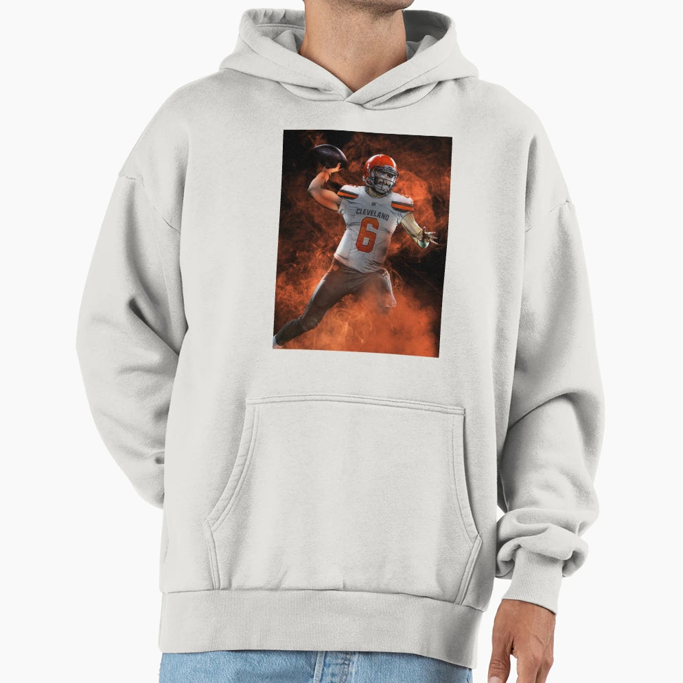 Baker M Cleveland Sports Art Hoodie - Graphic Print Unisex - T-Shirt, Sweatshirt, Hoodie