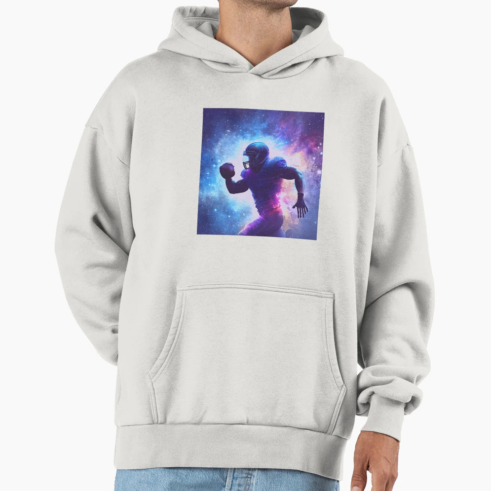 Cosmic Touchdown Hoodie - Unique Graphic for Adults - T-Shirt, Sweatshirt, Hoodie