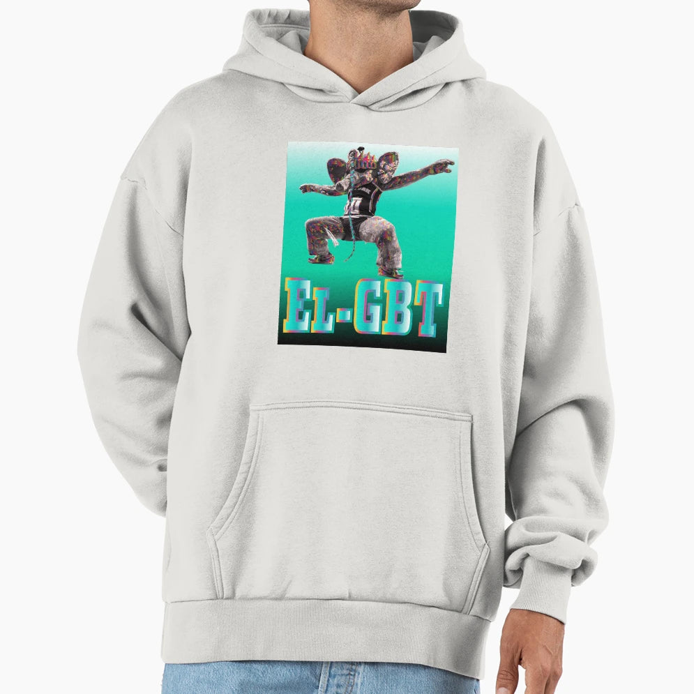El Gbt Ellie Elephant Pride Hoodie - Fun Novelty Design for Adults - T-Shirt, Sweatshirt, Hoodie