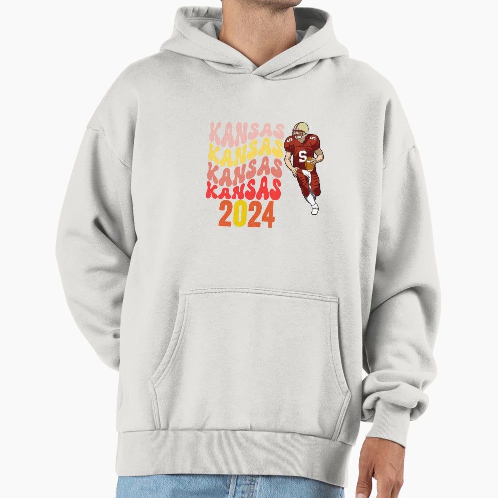 Kc Touchdown Hoodie - Fun Novelty Design for Adults - T-Shirt, Sweatshirt, Hoodie