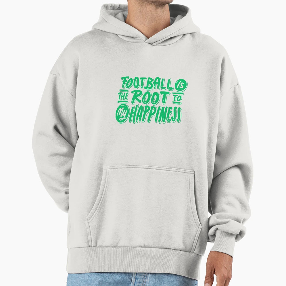 Football Is Root To My Happines Hoodie - Casual Everyday Wear for Adults - T-Shirt, Sweatshirt, Hoodie