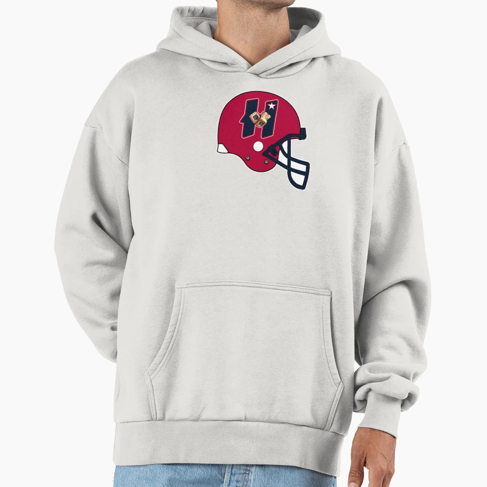 Houston Kolaches Red Helmet Hoodie - Casual Everyday Wear Men Women - T-Shirt, Sweatshirt, Hoodie