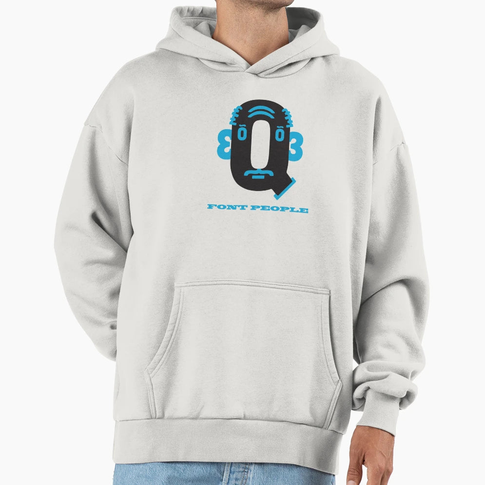Font People Grandpa Q Hoodie - Custom Art Print Unisex - T-Shirt, Sweatshirt, Hoodie