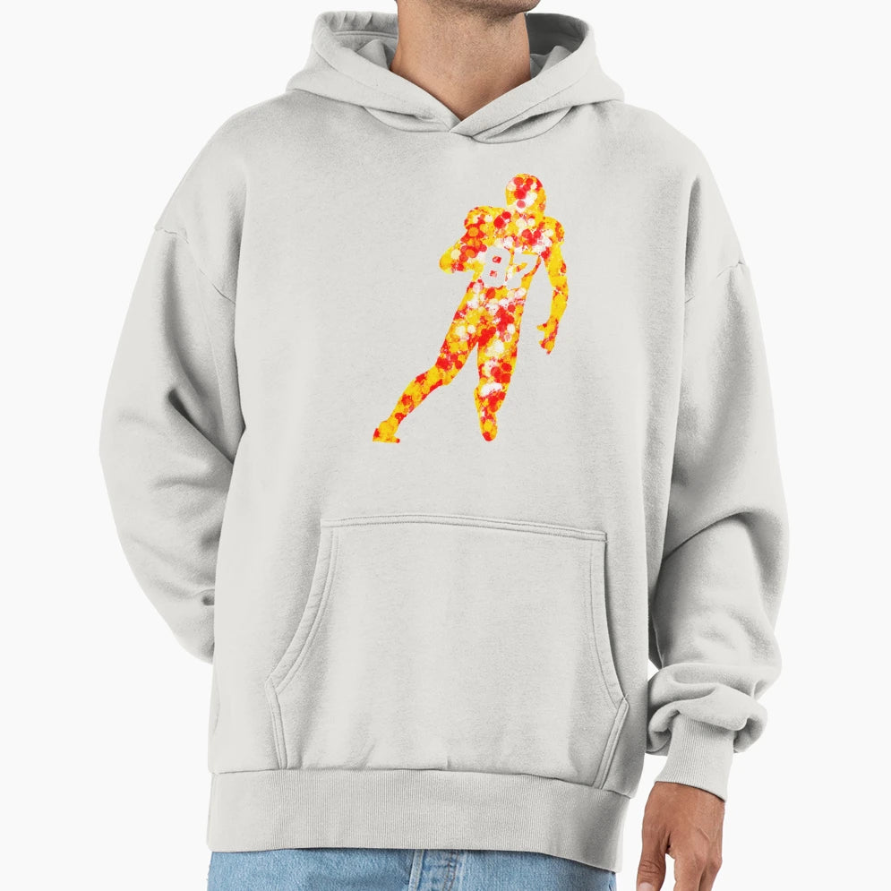 Splatter Kelce Hoodie - Casual Everyday Wear Men Women - T-Shirt, Sweatshirt, Hoodie