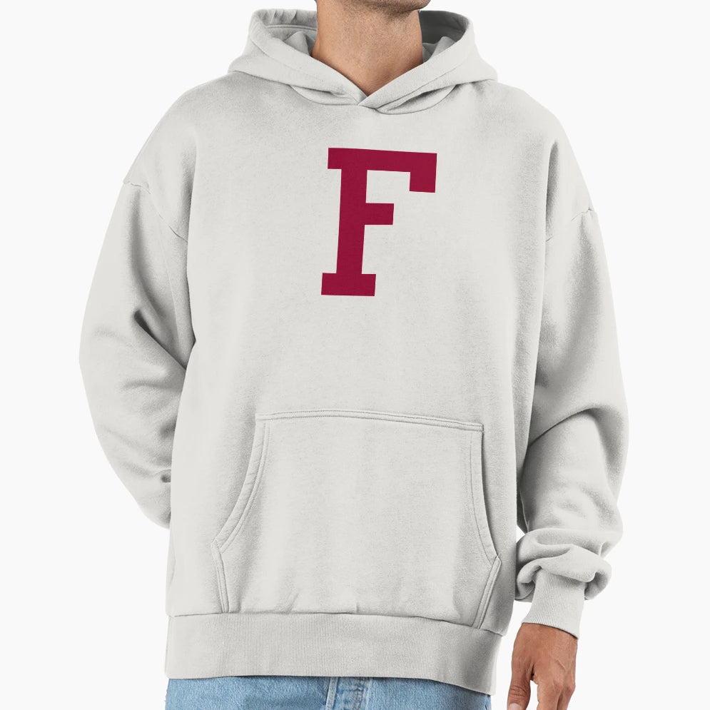 Fordham F Hoodie - Minimalist Print Men Women - T-Shirt, Sweatshirt, Hoodie
