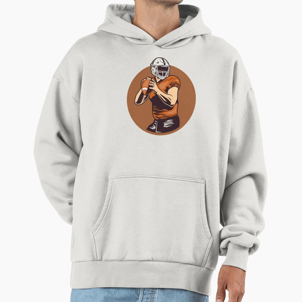 Football Player Hoodie - Trendy Graphic Men Women - T-Shirt, Sweatshirt, Hoodie