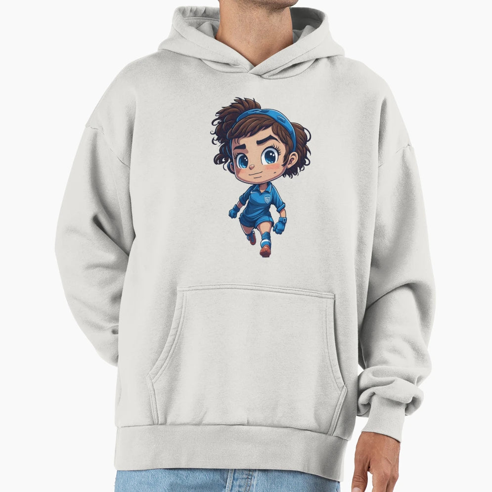 Soccer Blue 1 Hoodie - Trendy Graphic for Adults - T-Shirt, Sweatshirt, Hoodie