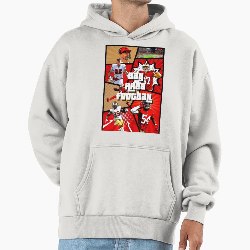 Bay Area Football Hoodie - Streetwear Style for Adults - T-Shirt, Sweatshirt, Hoodie