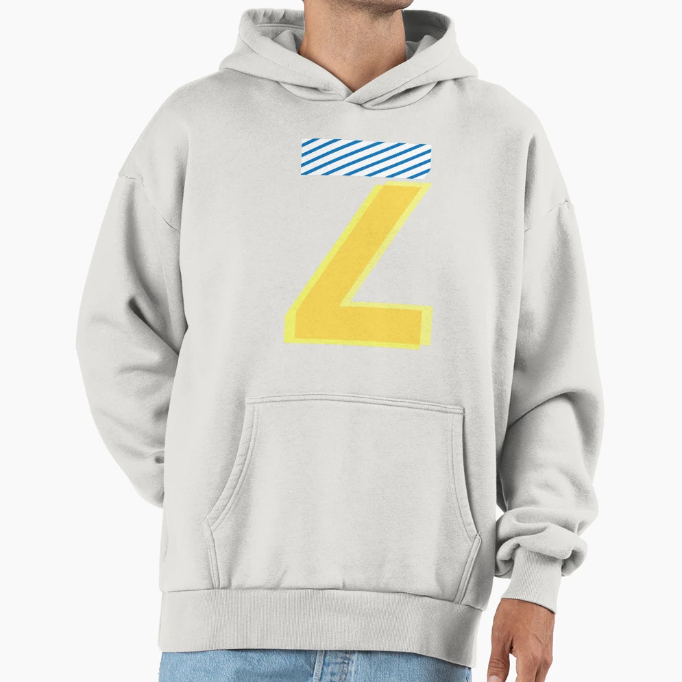 Yellow And Blue Zeta Z Hoodie - Casual Everyday Wear Men Women - T-Shirt, Sweatshirt, Hoodie