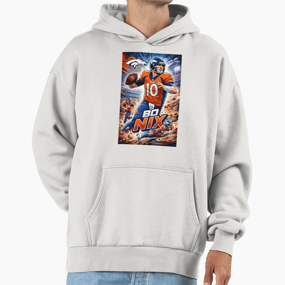 Bo Nix Move Hoodie - Custom Art Print Unisex - T-Shirt, Sweatshirt, Hoodie