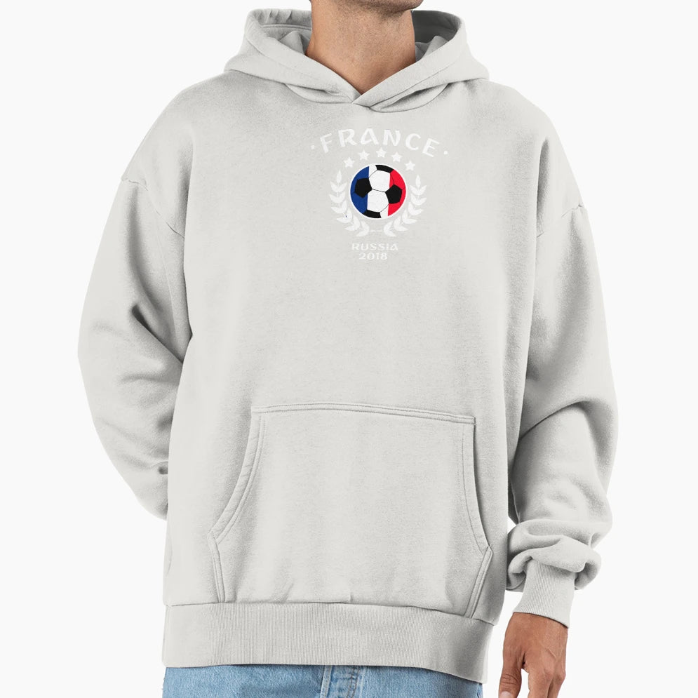 France French Soccer Team Russia 2018 Hoodie - Aesthetic Graphic Men Women - T-Shirt, Sweatshirt, Hoodie