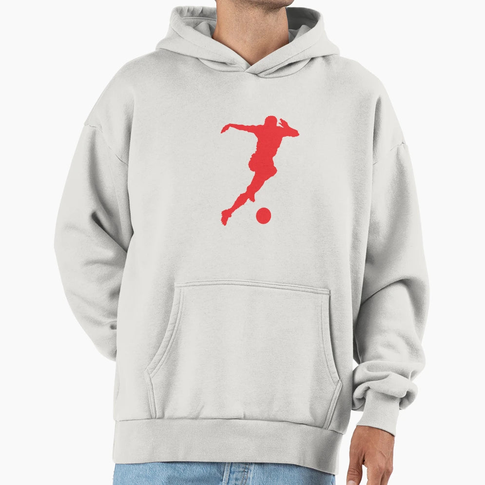 Football Red Running Player Ball Your Hoodie - Aesthetic Graphic Men Women - T-Shirt, Sweatshirt, Hoodie