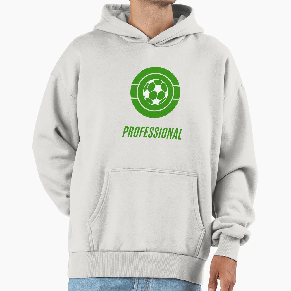 Football Green Professional Ball Soccer Hoodie - Custom Art Print Unisex - T-Shirt, Sweatshirt, Hoodie