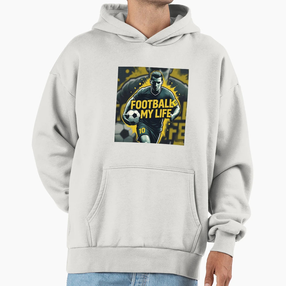 Football Is My Life Passion Game T-Shirt - Novelty Apparel Unisex - T-Shirt, Sweatshirt, Hoodie