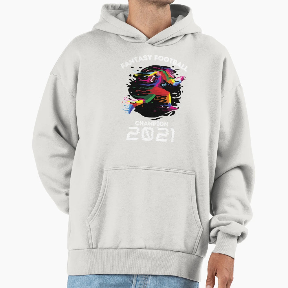 Fantasy Football League Champion Hoodie - Custom Art Print Men Women - T-Shirt, Sweatshirt, Hoodie