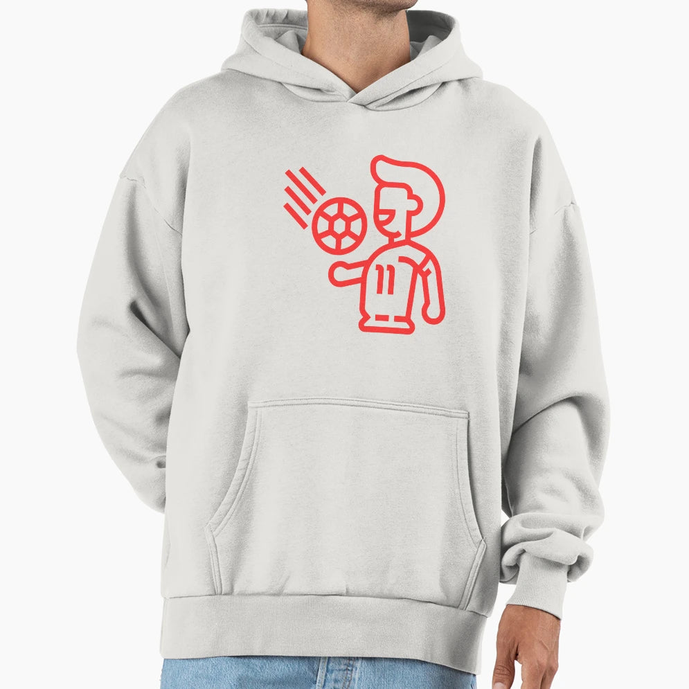 Football Red Leader Player Ball Your Hoodie - Novelty Apparel for Adults - T-Shirt, Sweatshirt, Hoodie