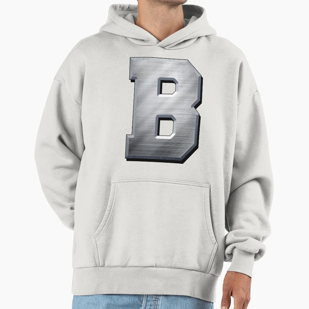 Copy Big Steel Letter B Hoodie - Graphic Print Unisex - T-Shirt, Sweatshirt, Hoodie