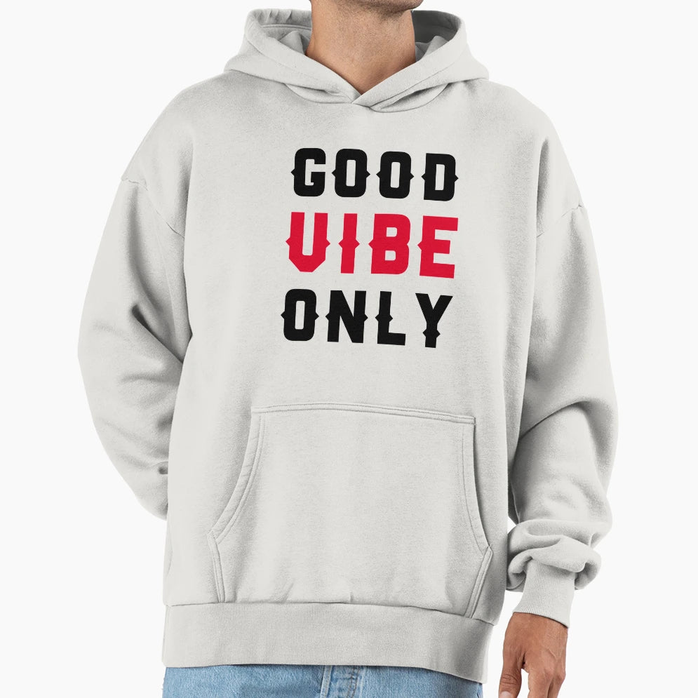 Positive Vibes Only Hoodie - Minimalist Print for Adults - T-Shirt, Sweatshirt, Hoodie