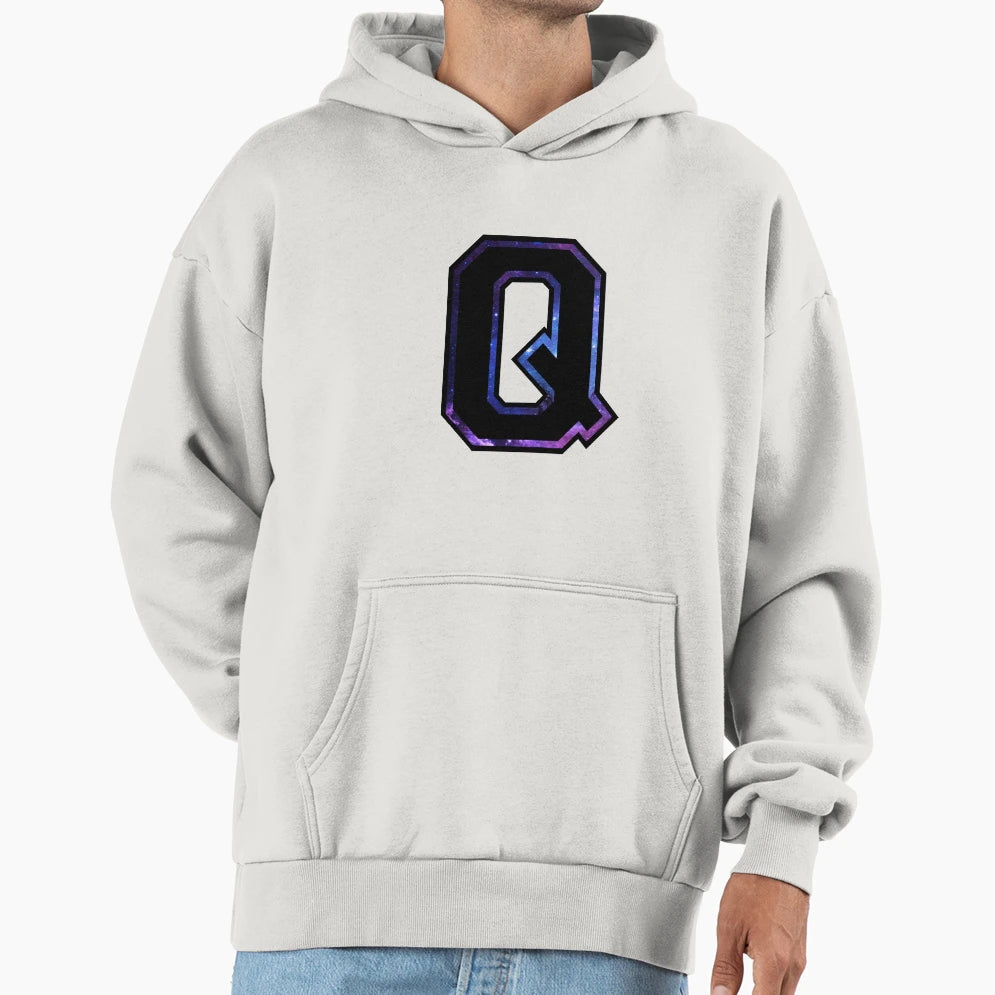 Q Varsity Letters Hoodie - Streetwear Style Unisex - T-Shirt, Sweatshirt, Hoodie