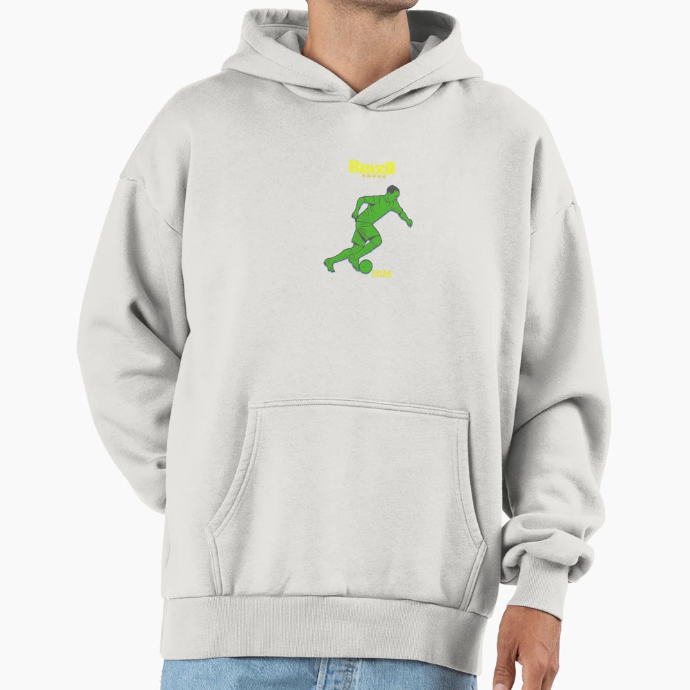 Brazil Soccer Hoodie - Aesthetic Graphic Men Women - T-Shirt, Sweatshirt, Hoodie