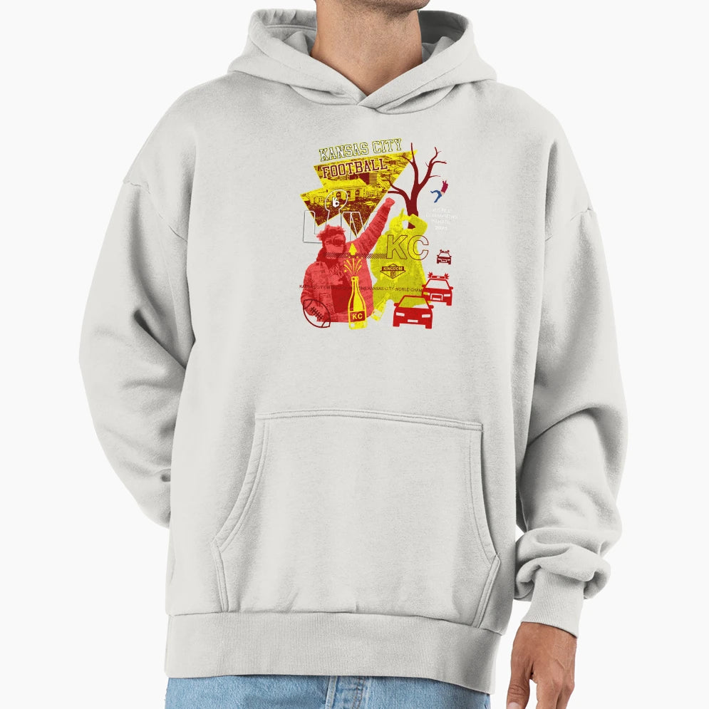 Kansas City Football Parade Hoodie - Unique Graphic Men Women - T-Shirt, Sweatshirt, Hoodie