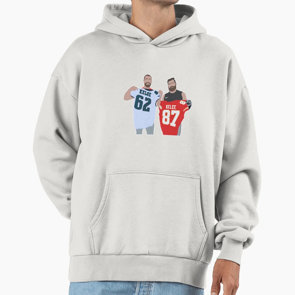 Kelce Brothers Hoodie - Fun Novelty Design Unisex - T-Shirt, Sweatshirt, Hoodie