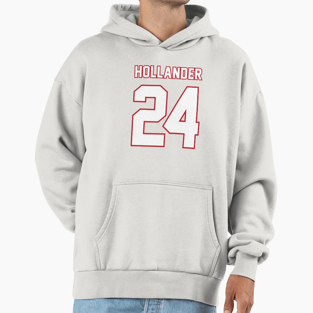 Shane Hollander 24 Fan Hockey Jersey Heated Hoodie - Graphic Print Unisex - T-Shirt, Sweatshirt, Hoodie