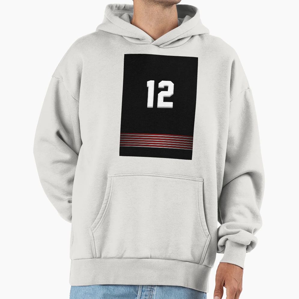 Baseball Red Neon Jersey Lovers Neon Hoodie - Custom Art Print Men Women - T-Shirt, Sweatshirt, Hoodie