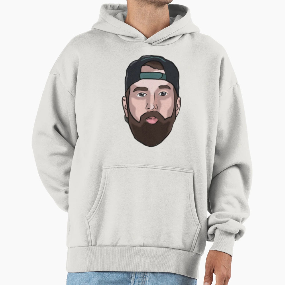 Handsome Hank Hoodie - Minimalist Print Men Women - T-Shirt, Sweatshirt, Hoodie