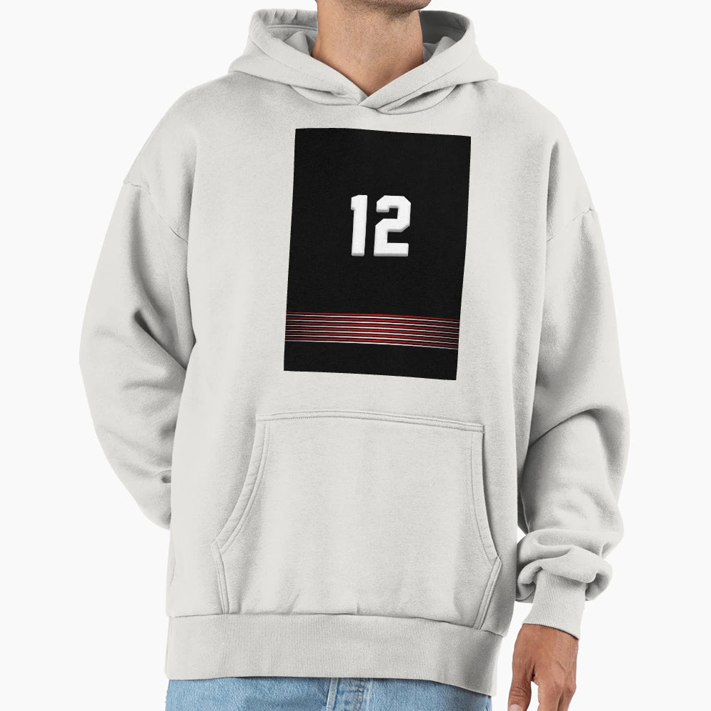 12 Formula Racing Masks Neon Red Hoodie - Custom Art Print Men Women - T-Shirt, Sweatshirt, Hoodie