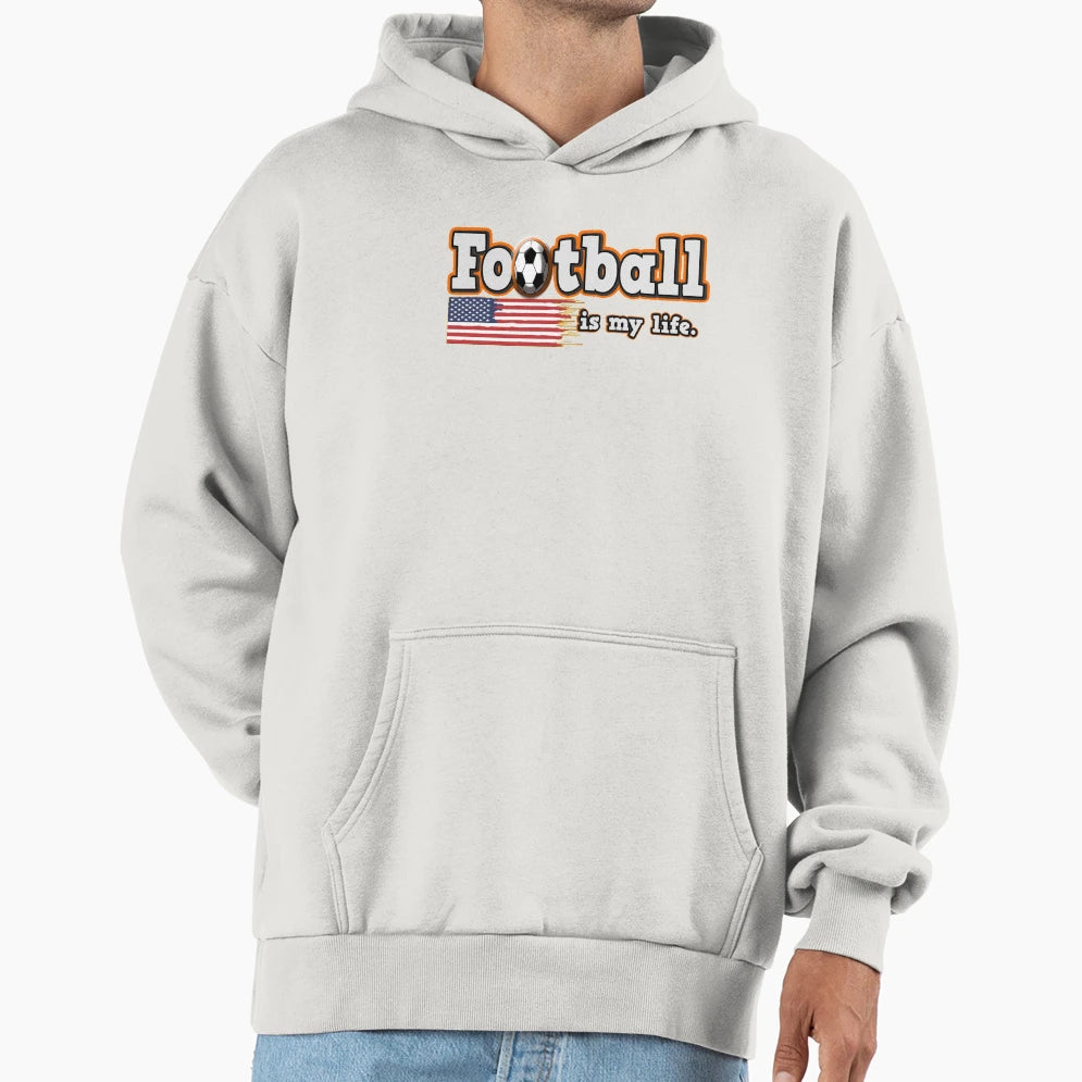 Football Is My Life Sports T-Shirt - Trendy Graphic Men Women - T-Shirt, Sweatshirt, Hoodie