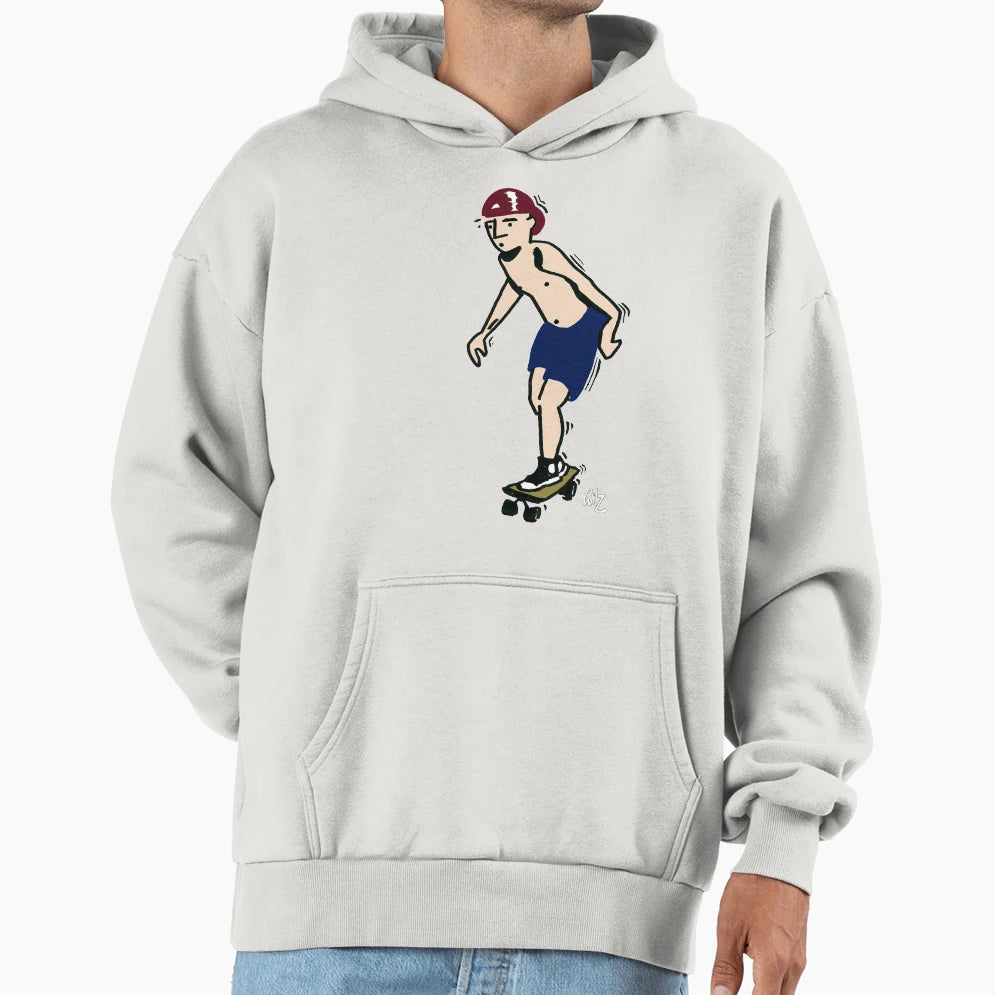 Smart Skater Hoodie - Fun Novelty Design for Adults - T-Shirt, Sweatshirt, Hoodie