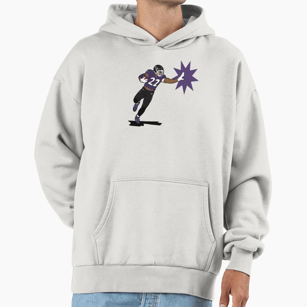 Derrick King Henry Rb Baltimore Ravens Hoodie - Unique Graphic Men Women - T-Shirt, Sweatshirt, Hoodie