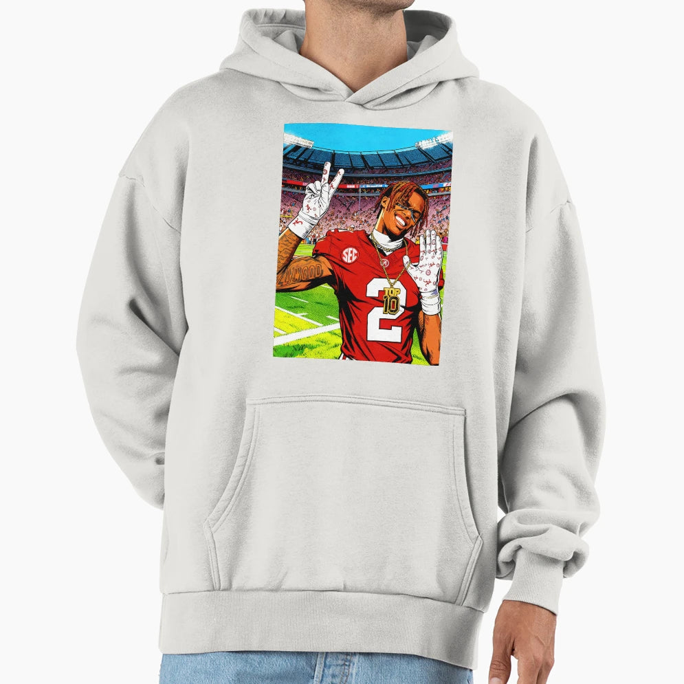 Crimson Tide Victory Pose Hoodie - Custom Art Print Unisex - T-Shirt, Sweatshirt, Hoodie