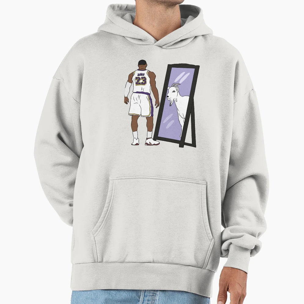 Lebrons Jame Mirrors Hoodie - Minimalist Print for Adults - T-Shirt, Sweatshirt, Hoodie