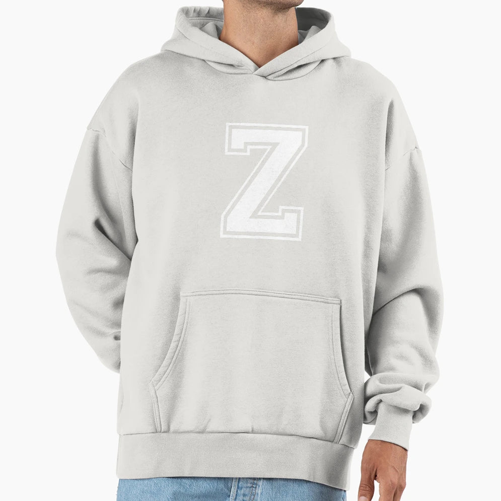 Letter Z Hoodie - Casual Everyday Wear for Adults - T-Shirt, Sweatshirt, Hoodie