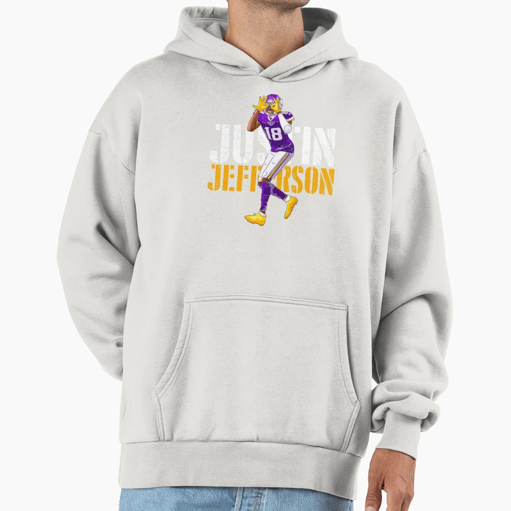 Justin Jef Hoodie - Trendy Graphic for Adults - T-Shirt, Sweatshirt, Hoodie
