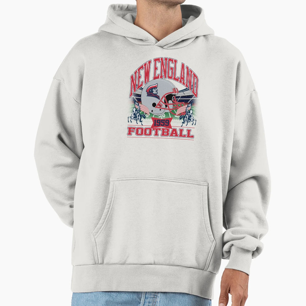 New England Football Gridiron Legacy V2 Hoodie - Unique Graphic Men Women - T-Shirt, Sweatshirt, Hoodie