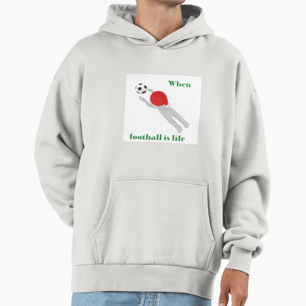 Football Is My Life Hoodie - Aesthetic Graphic for Adults - T-Shirt, Sweatshirt, Hoodie