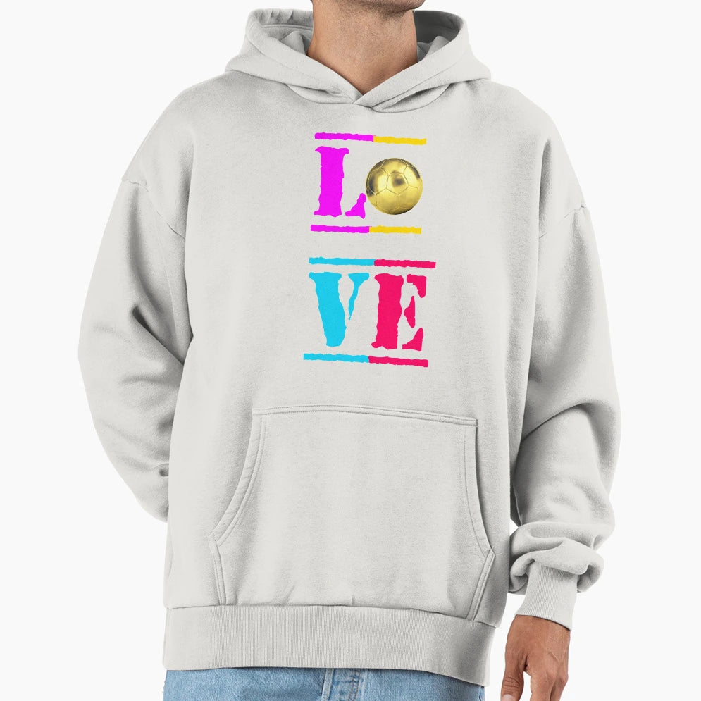 Foot Love Soccer Love 2 Hoodie - Aesthetic Graphic Men Women - T-Shirt, Sweatshirt, Hoodie