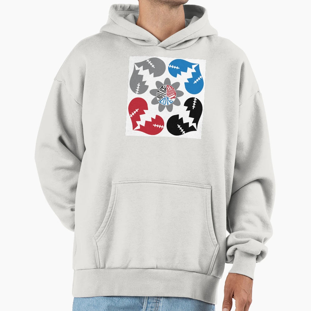 Calls Peace Squared Patriotic Colors Hoodie - Custom Art Print Men Women - T-Shirt, Sweatshirt, Hoodie